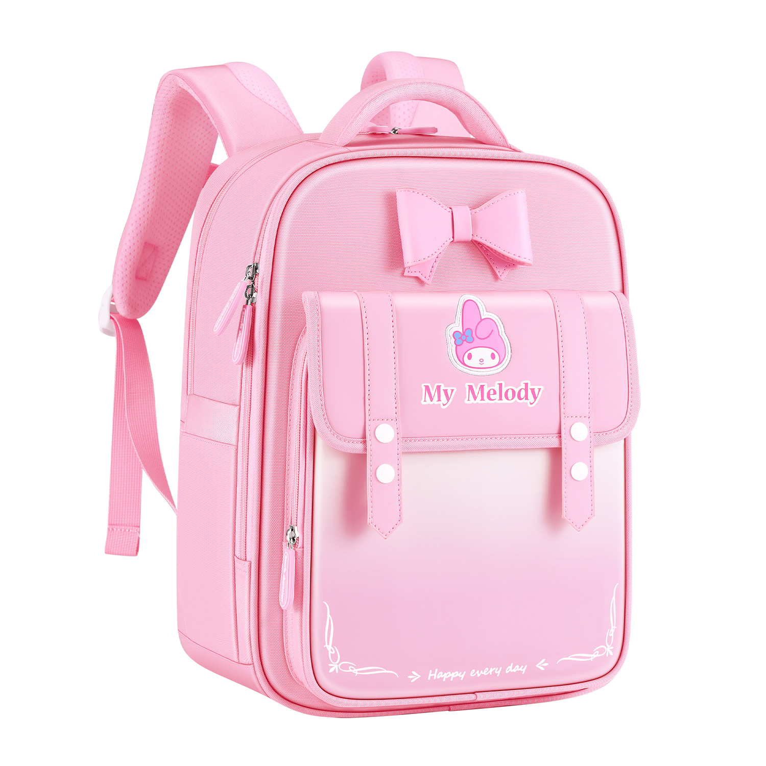 

Sanrio Детский розовый рюкзак из полиэстера, [Large Capacity Multi-Pocket]My Melody-Pink