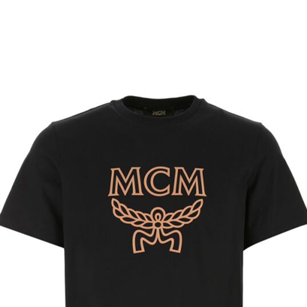 

Классическая футболка с логотипом MCM, черная