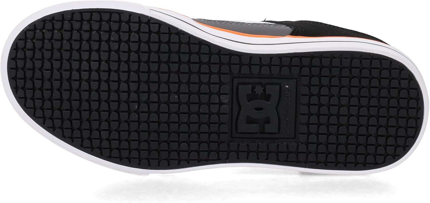 Мужские кеды DC Court Graffik Dc Shoes, черный/оранжевый/серый — фото 4