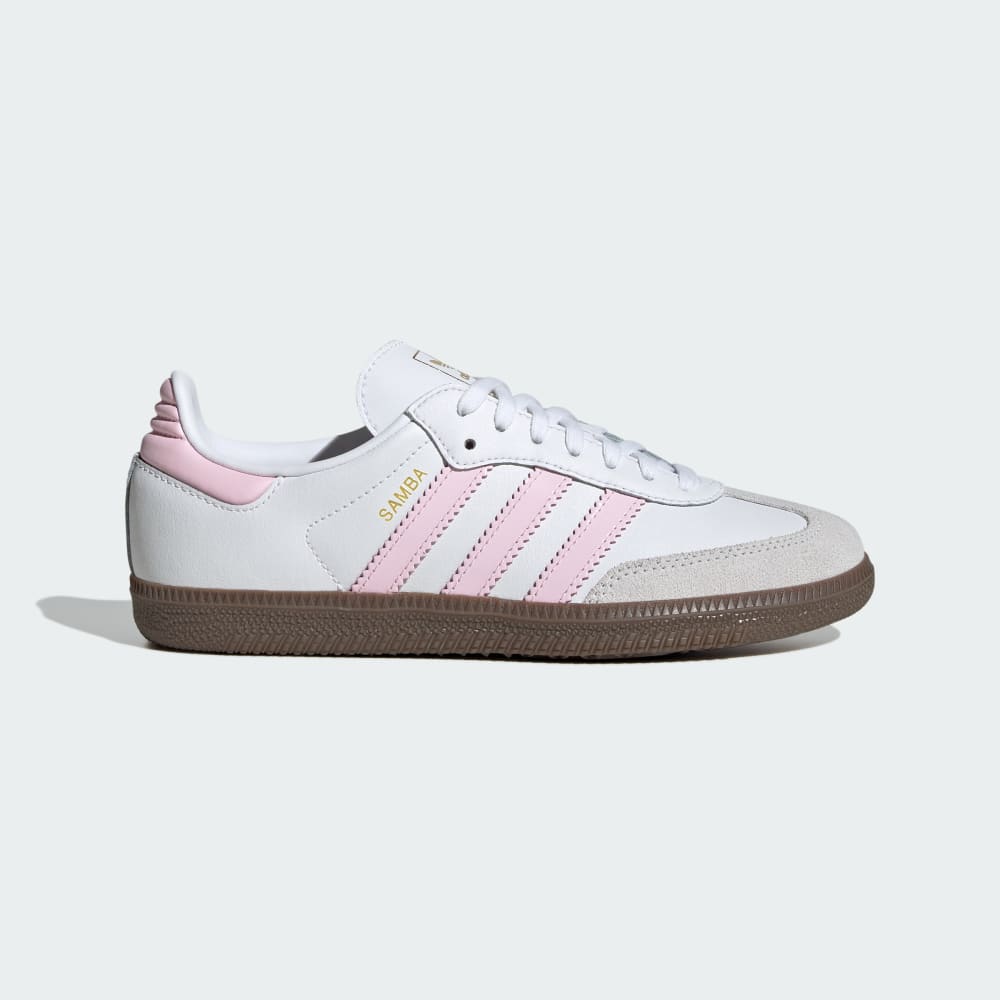 

Кроссовки Adidas Samba OG Shoes Kids, цвет Cloud White/Clear Pink/Gum