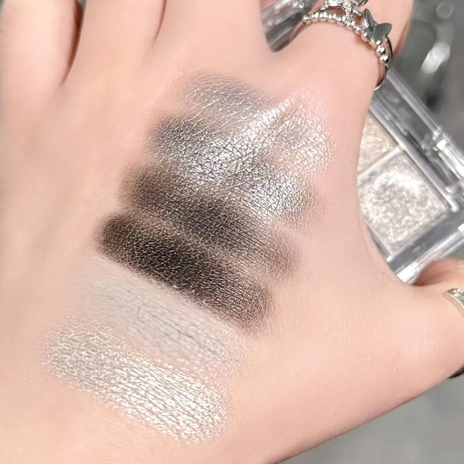 Палетка теней для век 9 цветов, Smoky Glitter, No brand, 1 шт, 38 г — фото 2