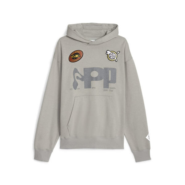 

Толстовка x perks and mini graphic hoodie 'concrete grey' Puma, серый