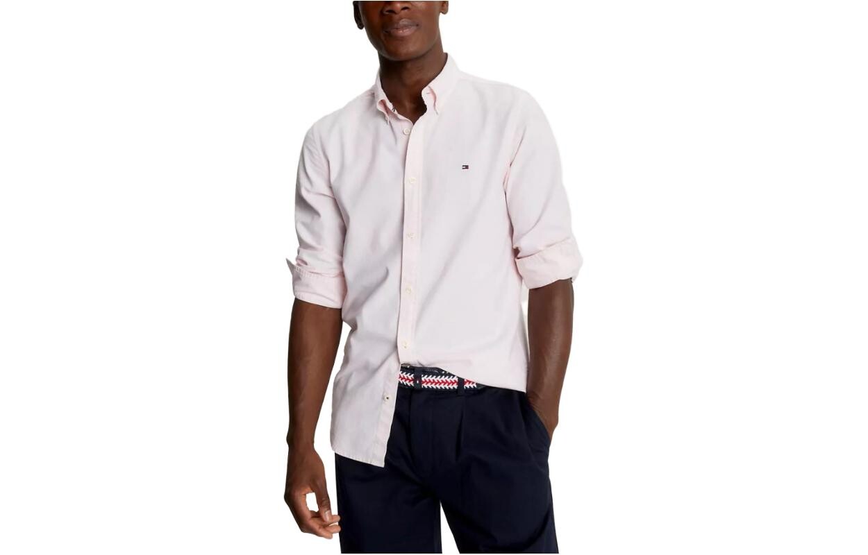 

Рубашка мужская розовая Tommy Hilfiger, розовый