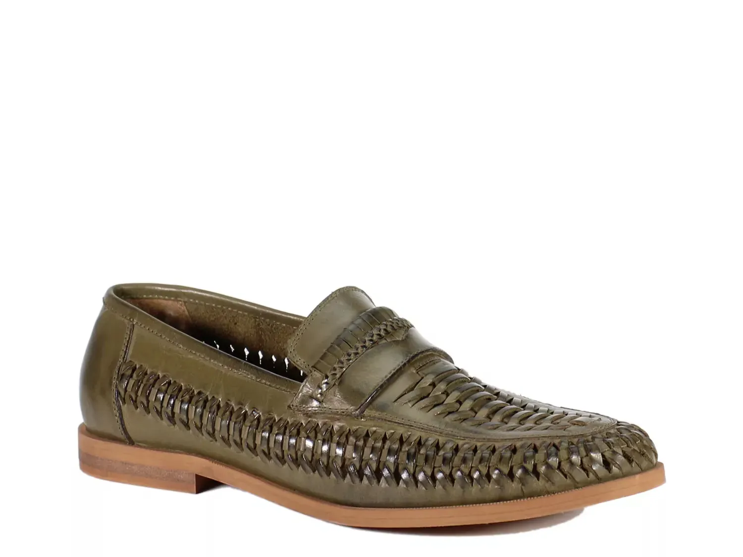 

Туфли-лоферы Pointy End Penny Rustic Asphalt, Dark Green
