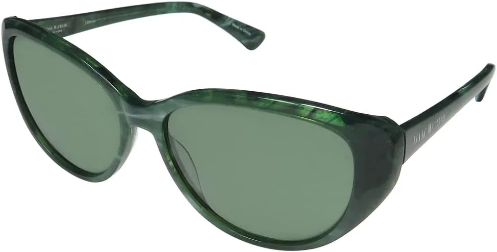 

Солнцезащитные очки Isaac Mizrahi 30204, женские/дамские, в форме «кошачий глаз», в полной оправе, с 100% защитой от UVA и UVB лучей (56-15-130, зеленые), Green