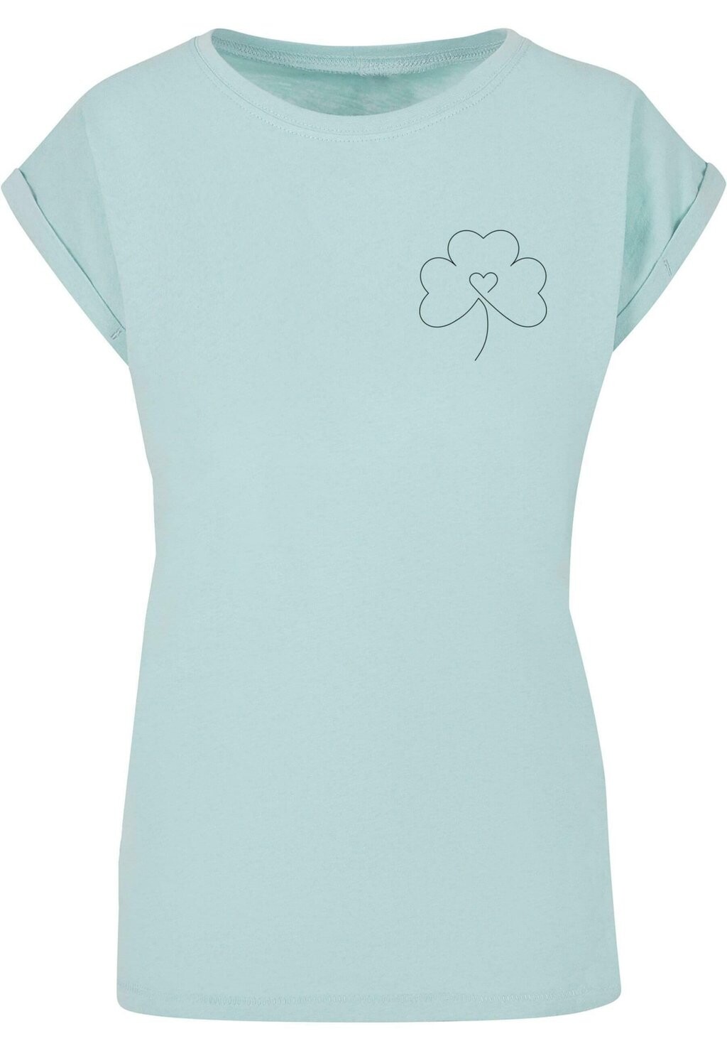 

Футболка с принтом SPRING LEAF CLOVER FLOWER Merchcode, синий