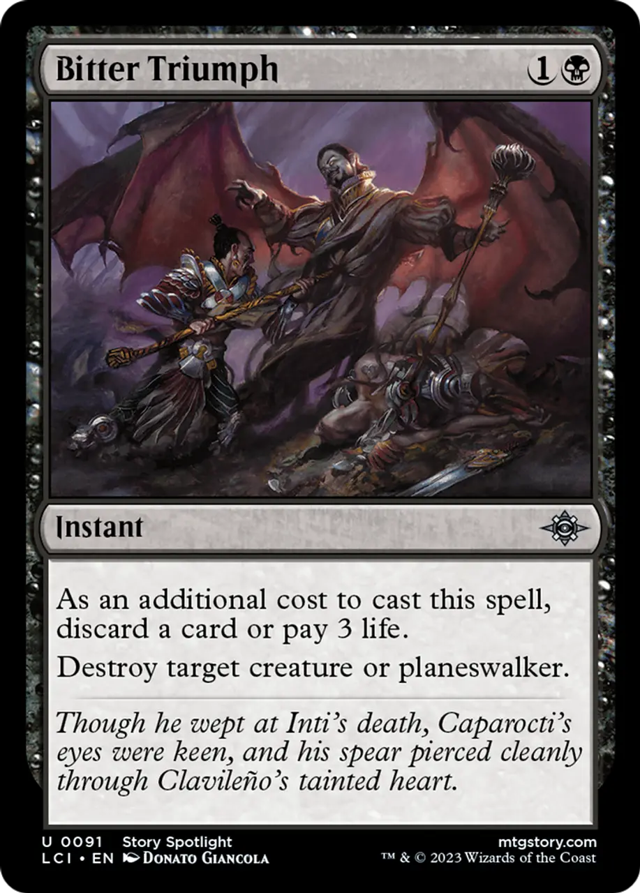 

Карточная игра Bitter Triumph (LCI-091) - The Lost Caverns of Ixalan