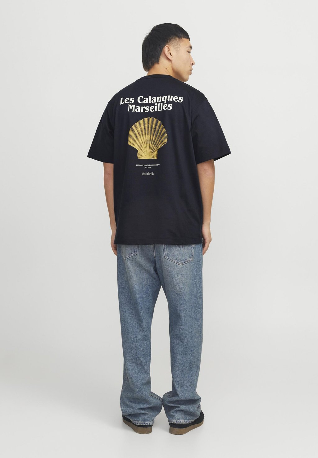 

Футболка с принтом JORPAROS EASTER SKETCH TEE CREW NECK Jack & Jones, черный