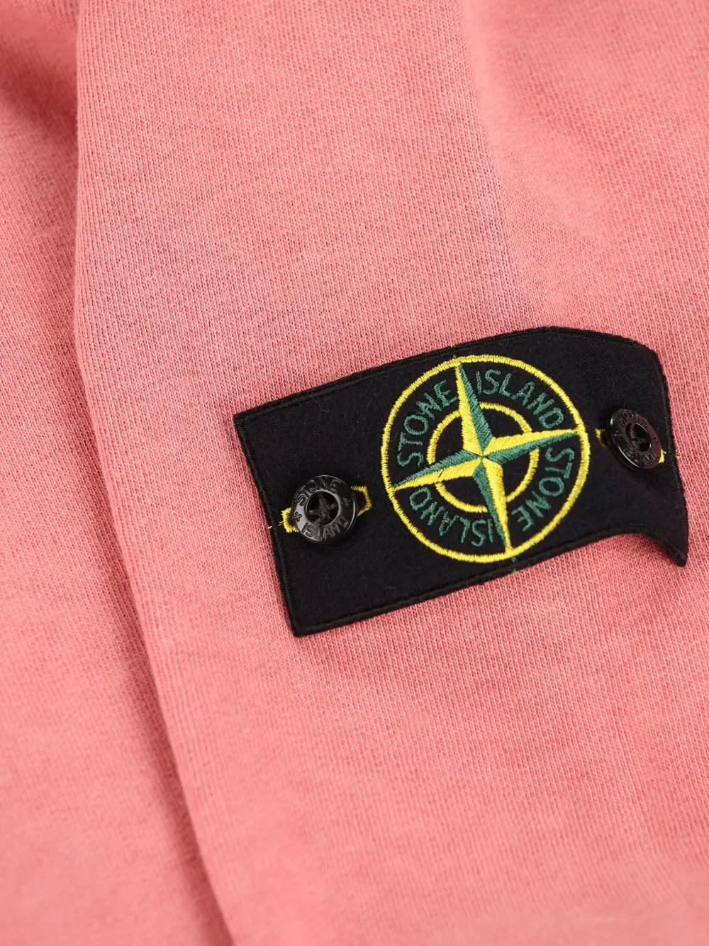 Свитер с нашивкой и логотипом Stone Island, розовый — фото 4
