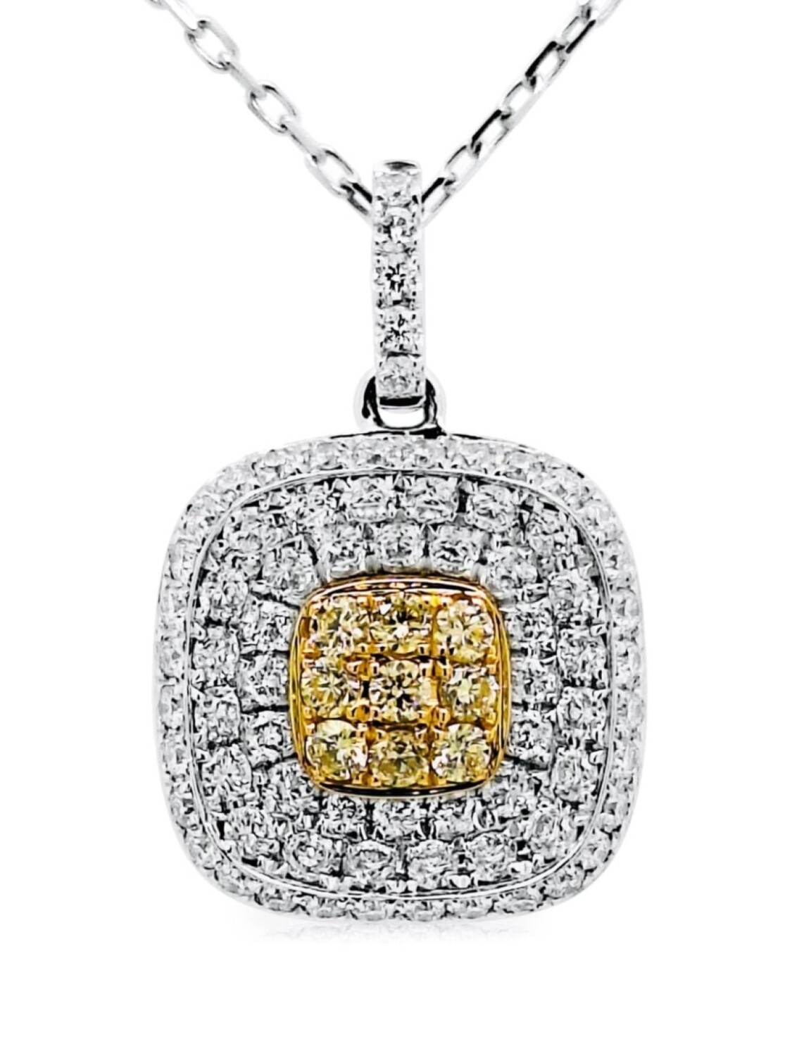 

Бриллиантовое ожерелье из 18-каратного белого золота HYT Jewelry, белый