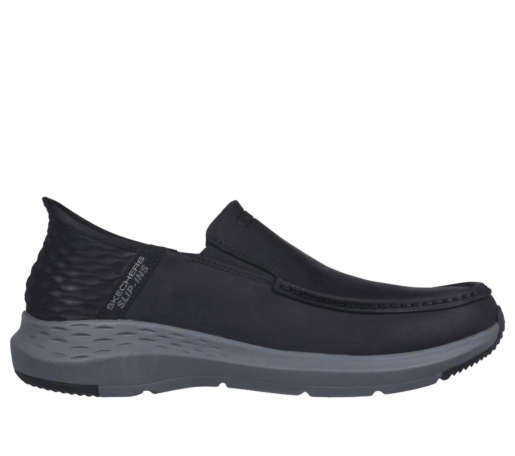 

Skechers Мужские туфли-слипоны Parson Oswin свободного кроя, черные