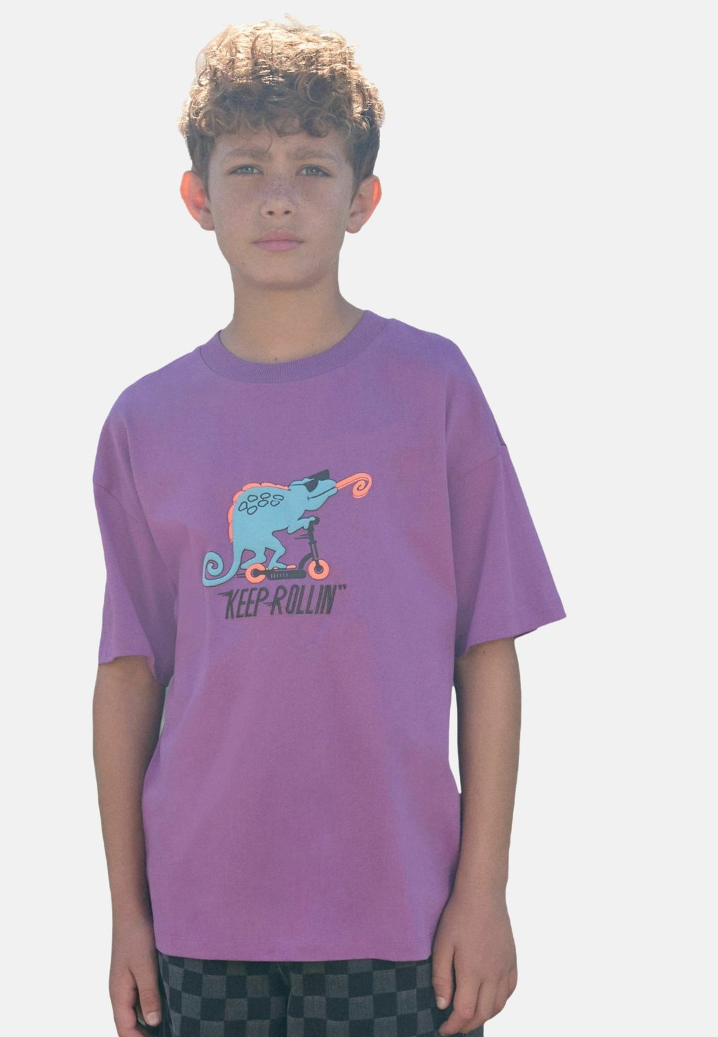 

Футболка с принтом SHORT SLEEVE GRAPHIC STANDARD Next, цвет Purple Lizard