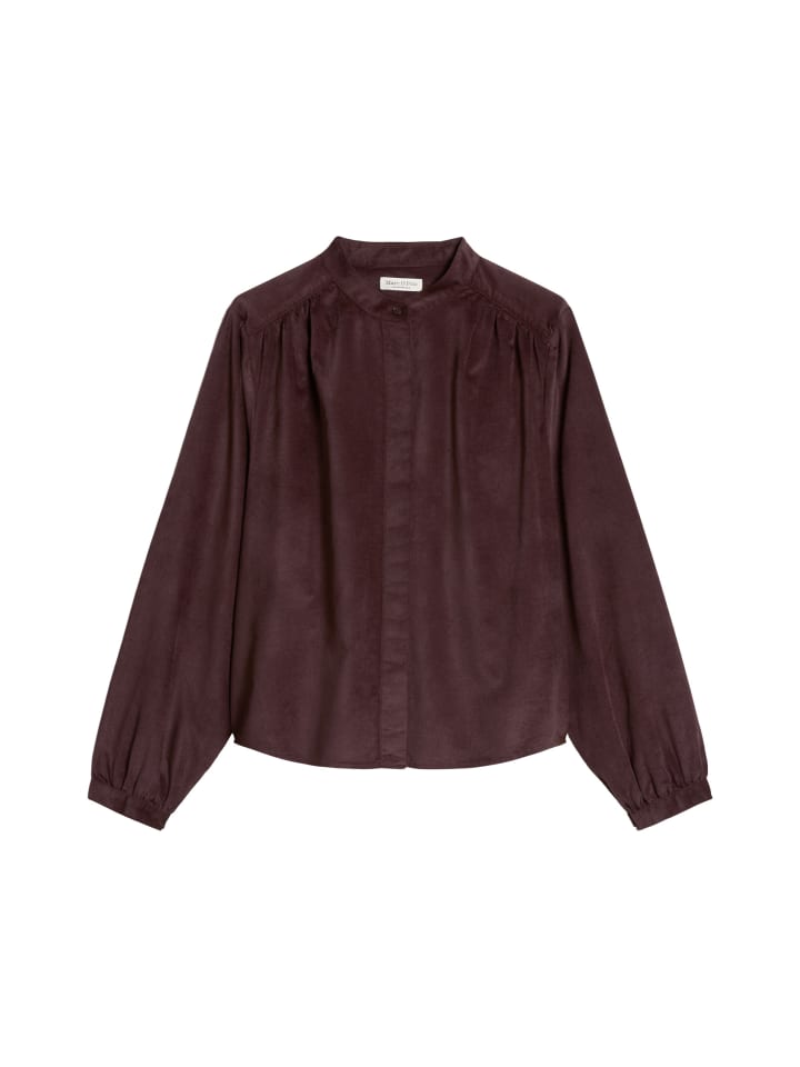 

Свободная бархатная блузка цвета Черная вишня Marc O'Polo