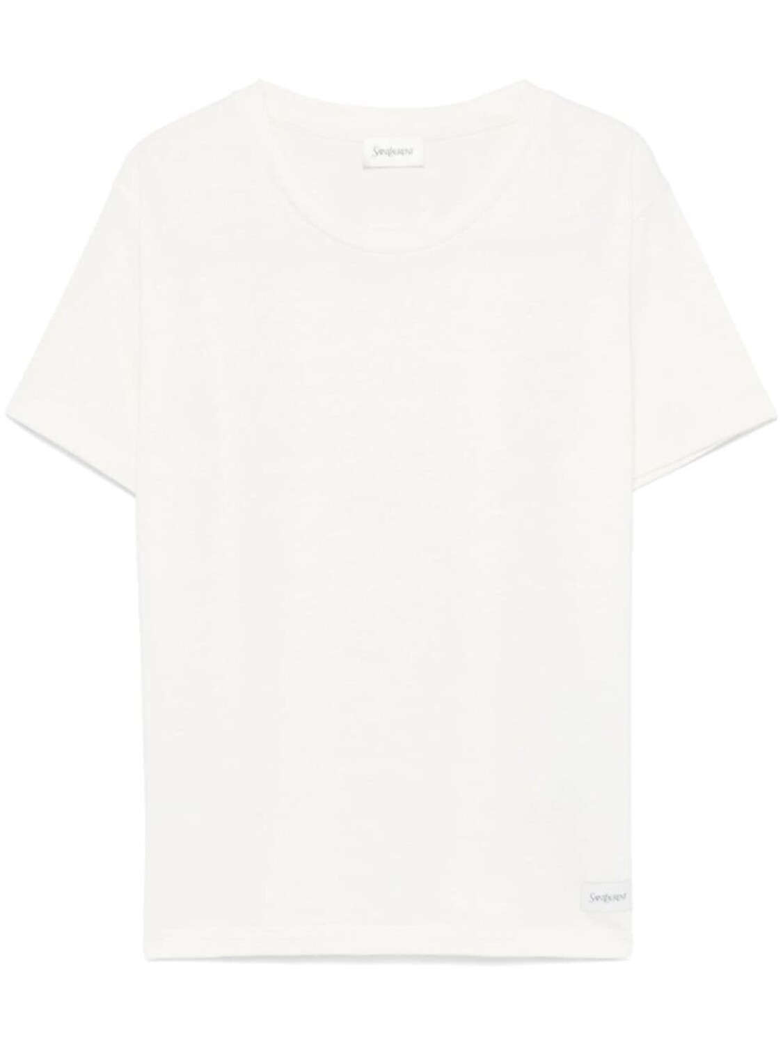 

Saint Laurent футболка с логотипом, белый