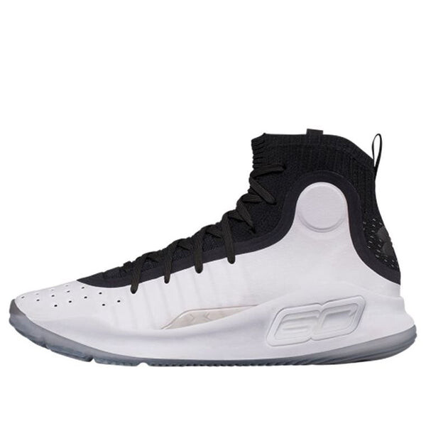 

Кроссовки curry 4 'black white' Under Armour, черный