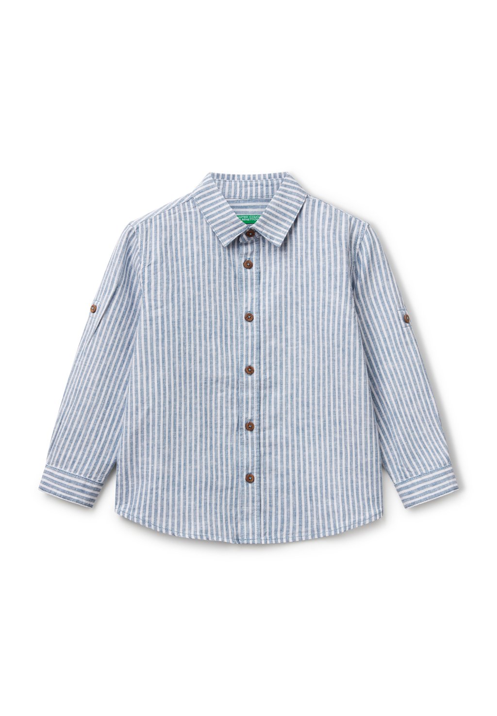 

Рубашка STRIPED United Colors of Benetton, синий