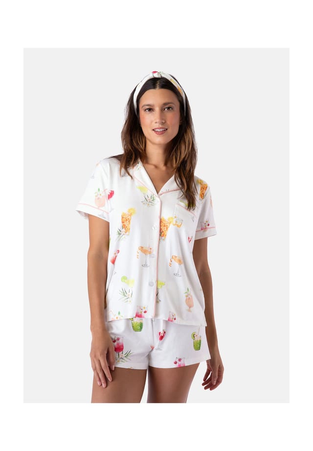 

Пижама s/s пижама - потягивая солнечный свет P.J.Salvage, белый