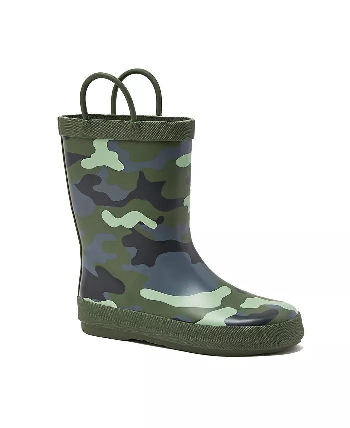 

Детские резиновые сапоги Pull On Splash для дождливой погоды Lands' End, синий