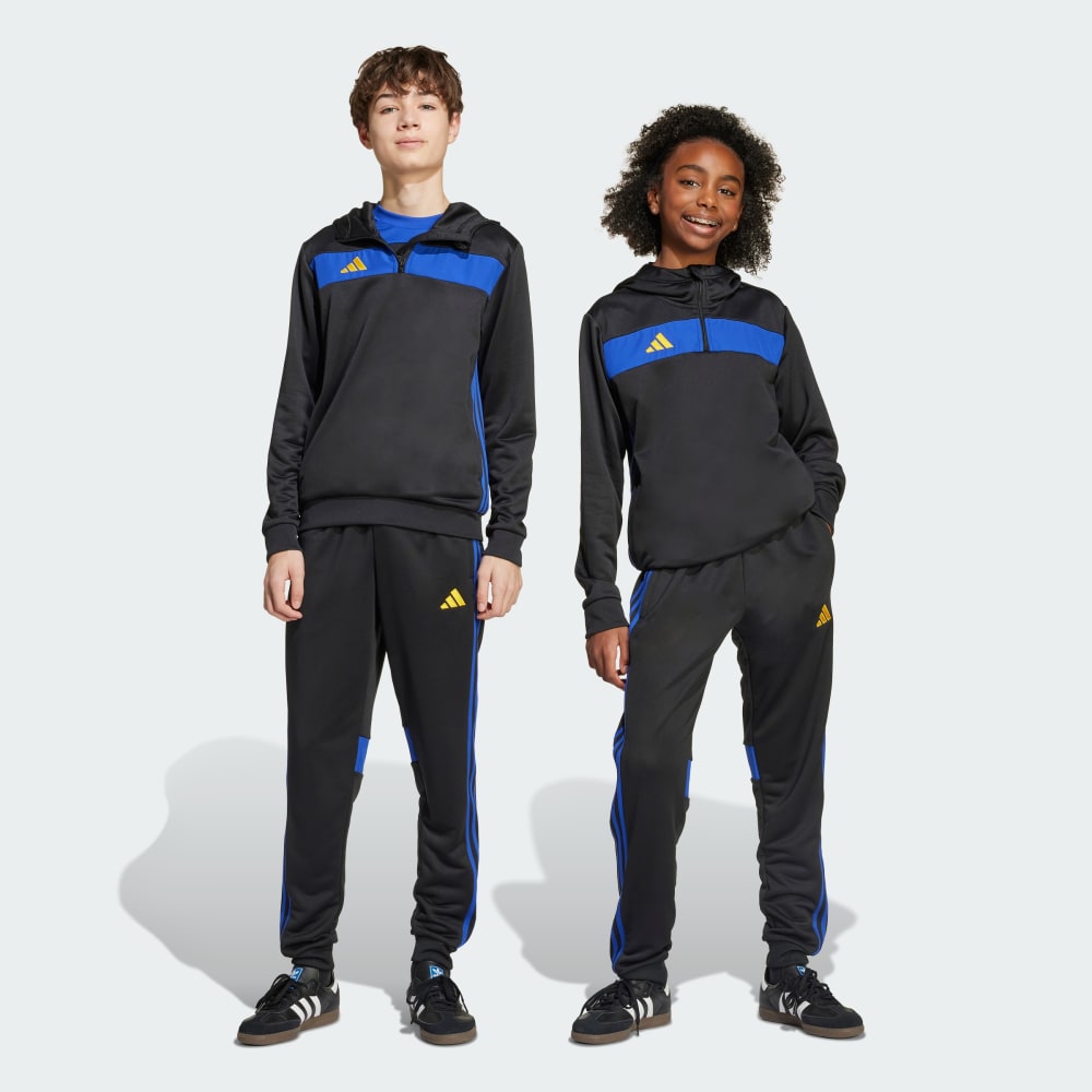 

Спортивные брюки Adidas Tiro 25 Essentials Sweat Pants Kids, цвет Black/Semi Lucid Blue/Crew Yellow