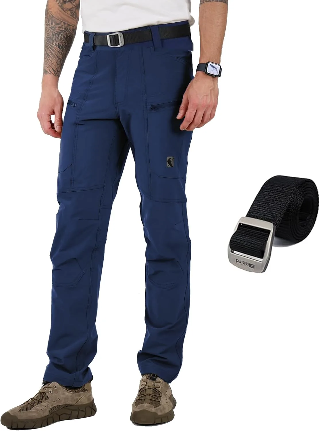 

Мужские штаны Ellobird Flex Cargo Hiking, тактические, водонепроницаемые, 4-сторонний стрейч