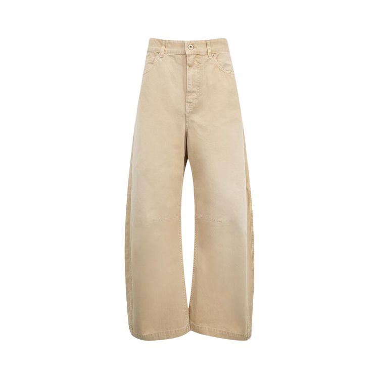 

Брюки Loewe Barrel Trousers 'Light Beige', желто-коричневый
