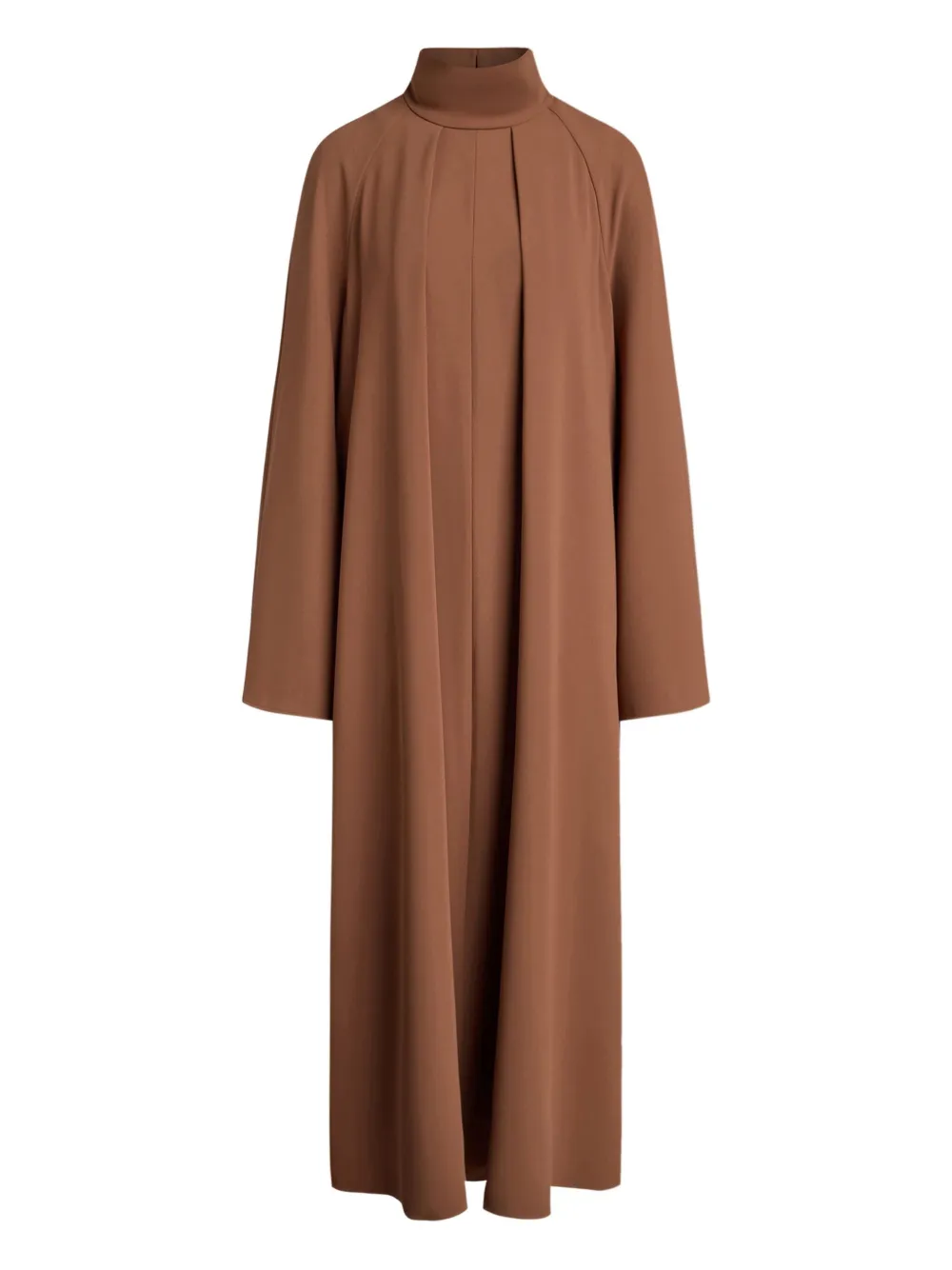 

Плиссированное платье макси с высоким воротником 12 STOREEZ, коричневый