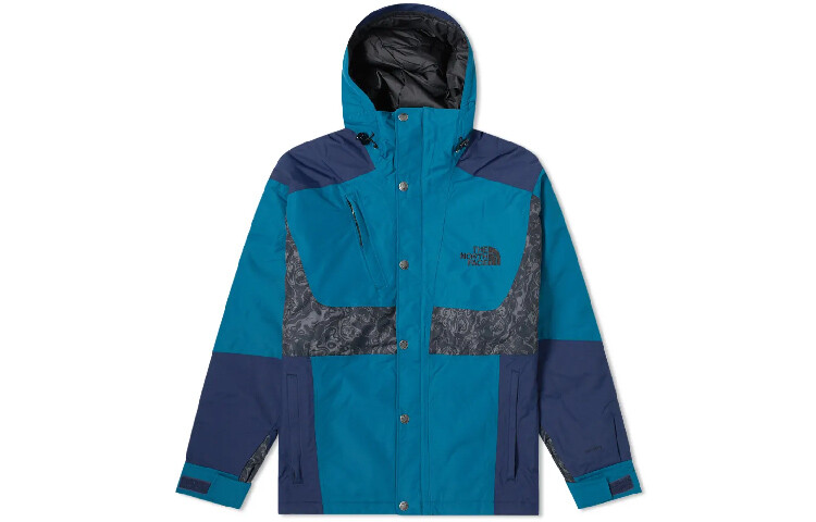

Стеганая куртка унисекс синяя The North Face, синий