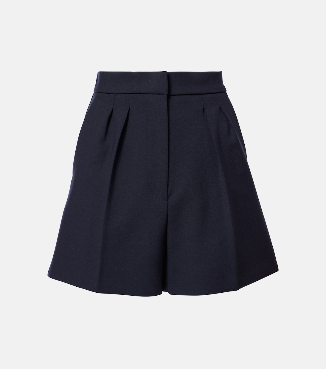 

Шорты Zic из шерстяной ткани с высокой талией Max Mara, Blu Marino