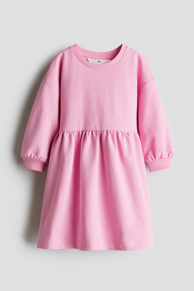

Свободное платье-свитер H&M, розовый