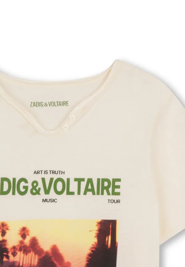Футболка с короткими рукавами и принтом Zadig & Voltaire, Off White — фото 3