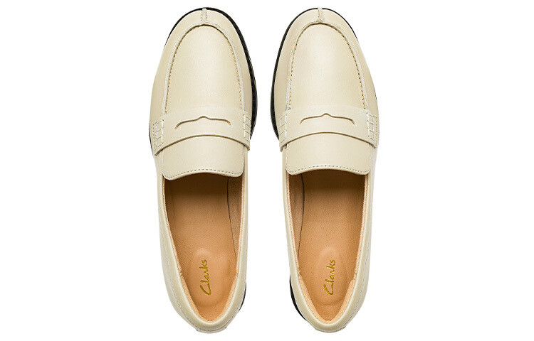 Туфли Мэри Джейн женские низкие Clarks, белый — фото 3