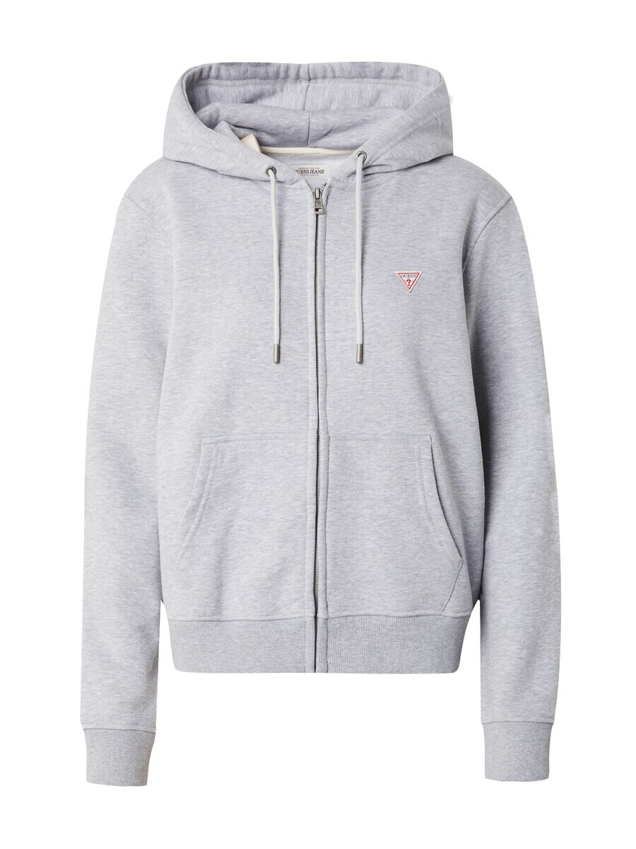 

Толстовка с капюшоном на молнии GUESS JEANS Zip-Up Hoodie, пятнистый серый