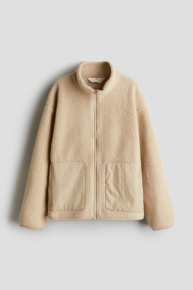 

Куртка из плюшевого флиса H&M, бежевый