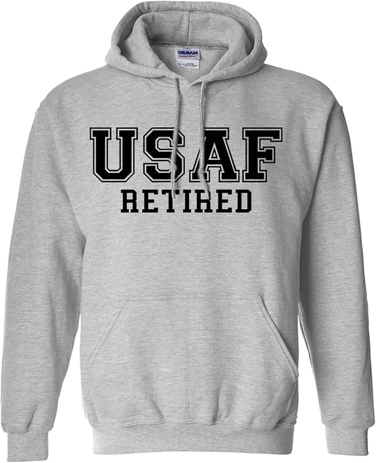 

Толстовка с капюшоном Zerogravitee USAF Retired с черным логотипом