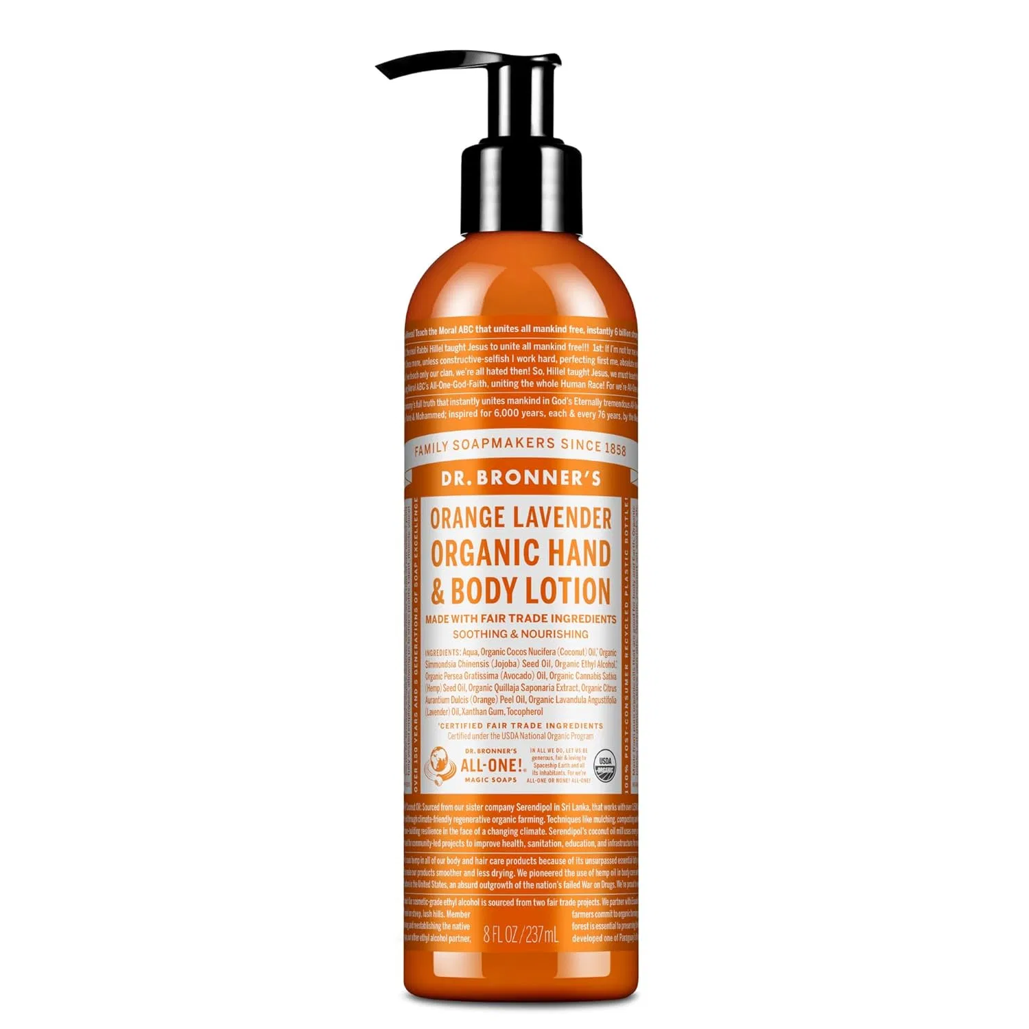 Органический лосьон для тела «Orange Lavender» от Dr. Bronner's Dr. Bronner'S