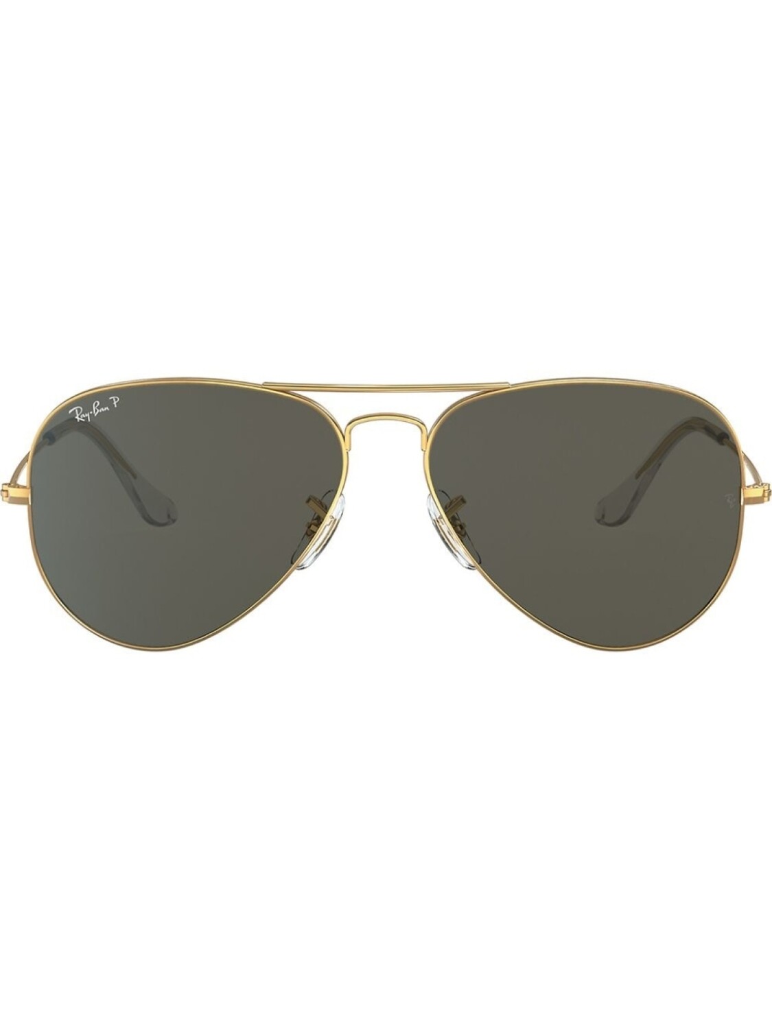 

Ray-Ban солнцезащитные очки-авиаторы, золотистый