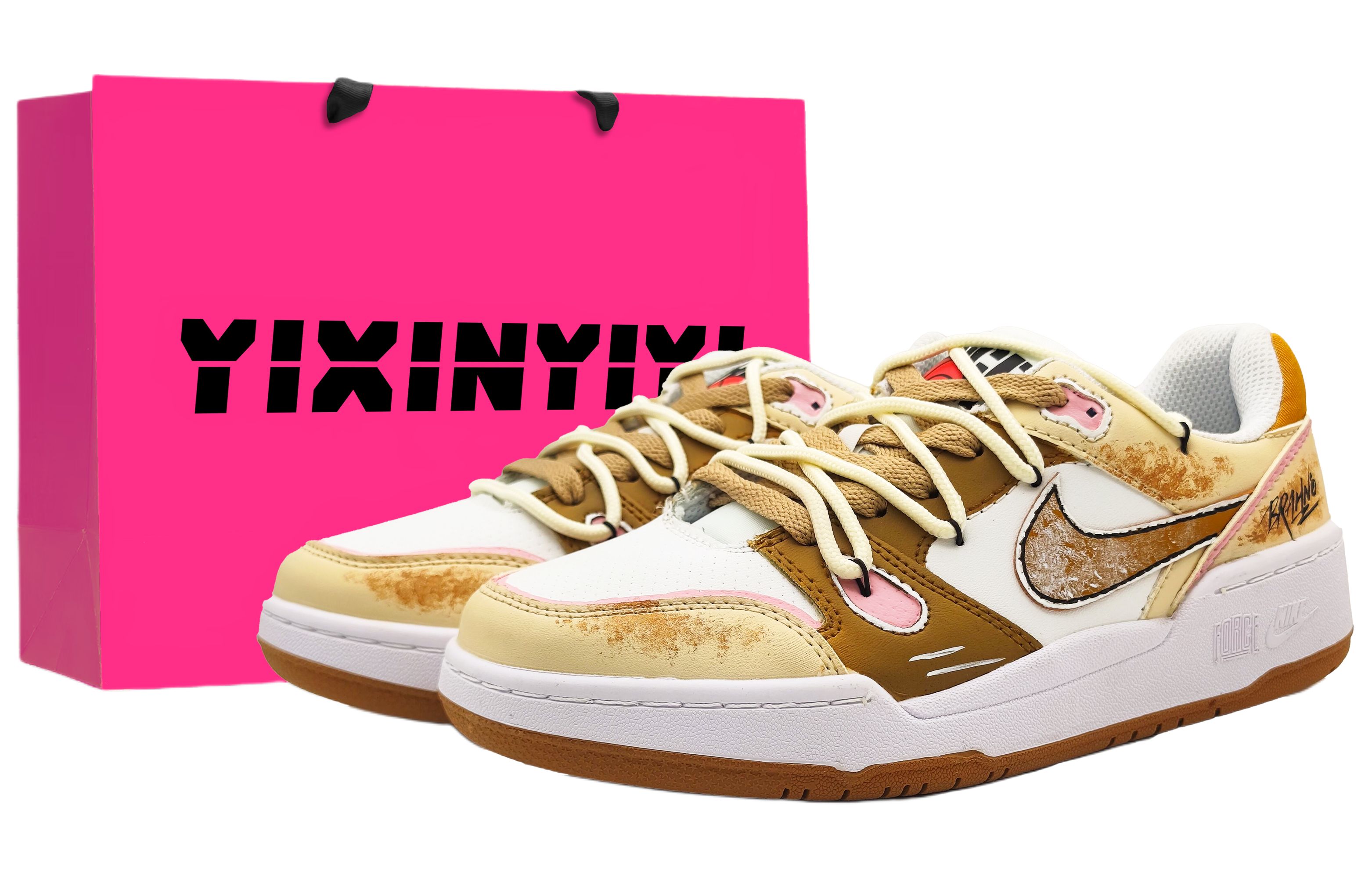 

Full Force Low top мужские скейтбордские кроссовки Cookie Brown Nike, Cookie коричневый (Shopping Bag)