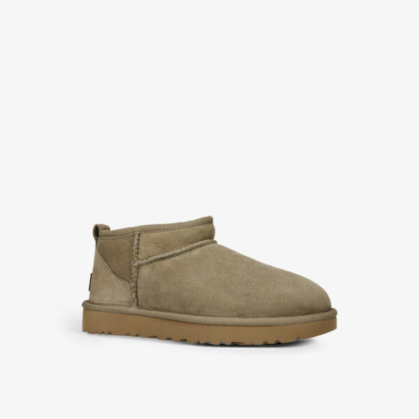 Классические ботинки Ultra Mini из замши и овчины Ugg, хаки — фото 3