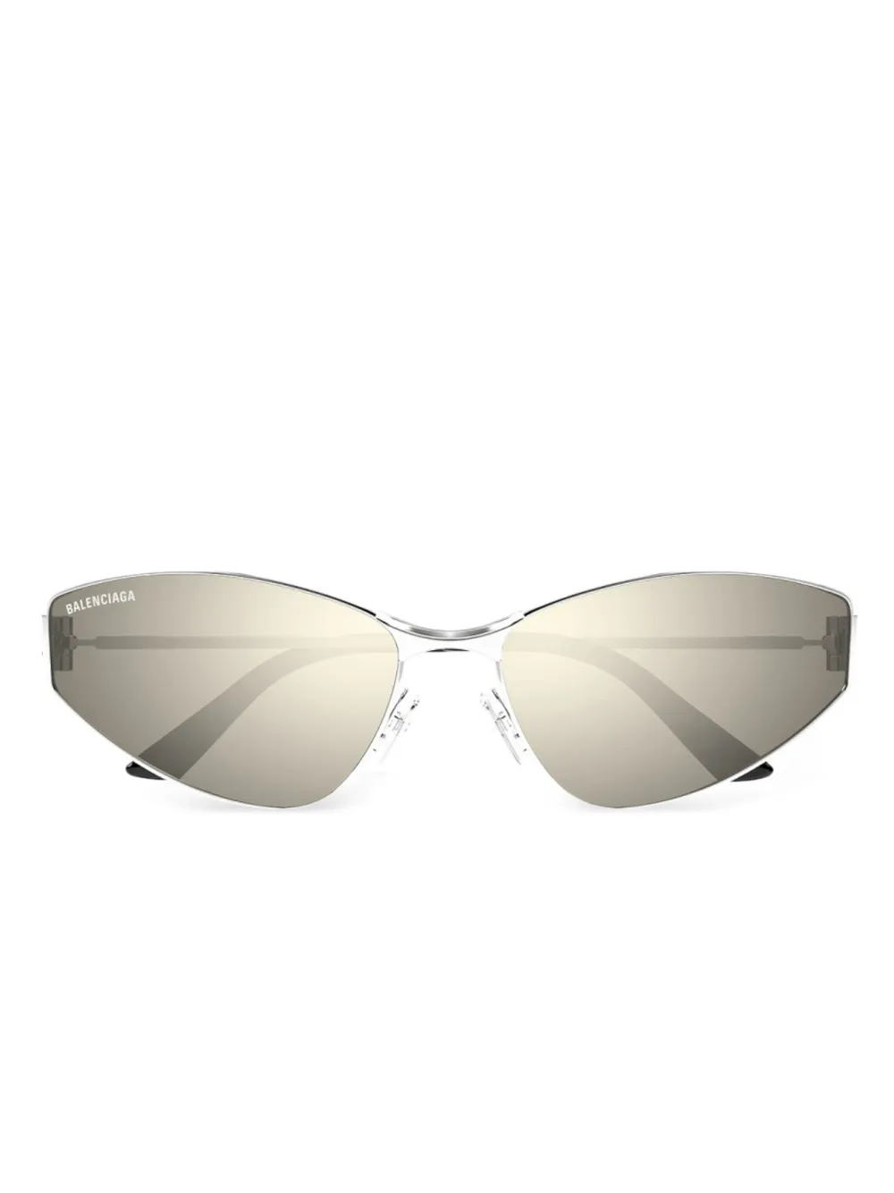

Солнцезащитные очки Razor в оправе 'кошачий глаз' Balenciaga Eyewear, серебяный