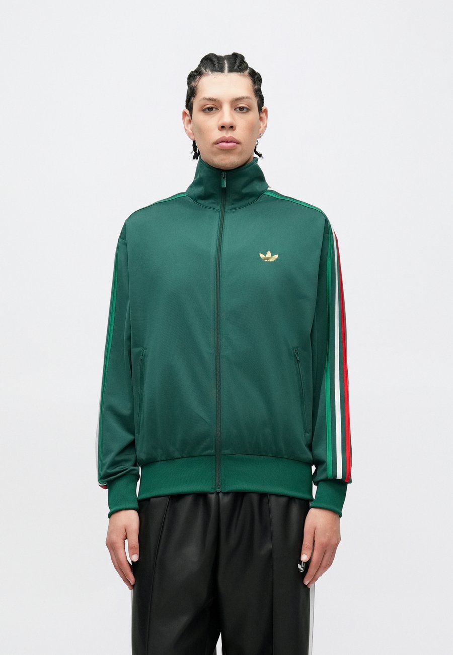 Толстовка Adidas Originals FIREBIRD, Team Dark Green/Bold Green/White/Dark Green — фото 4