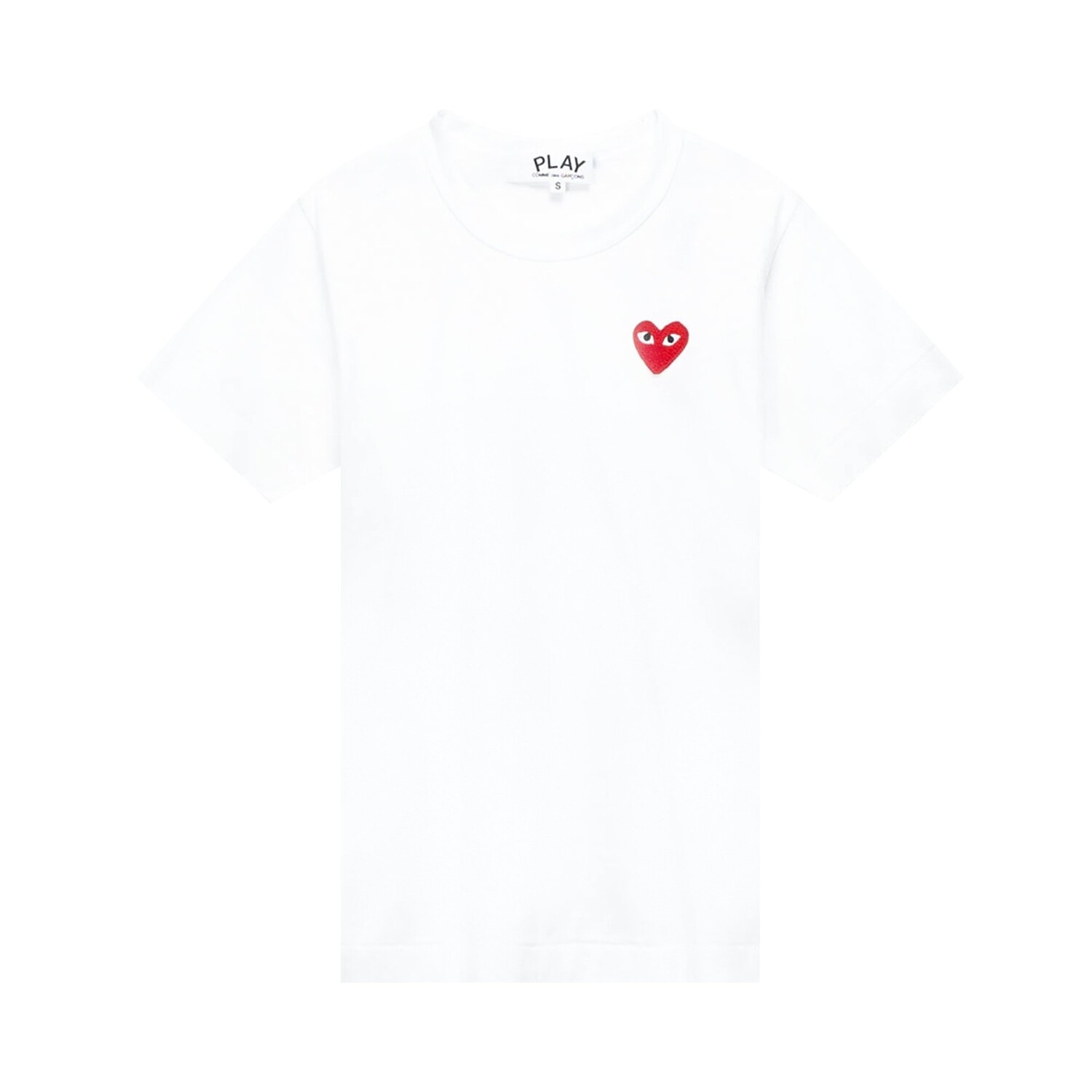 

Comme des Garçons PLAY Мини-футболка с сердечками, цвет Белый