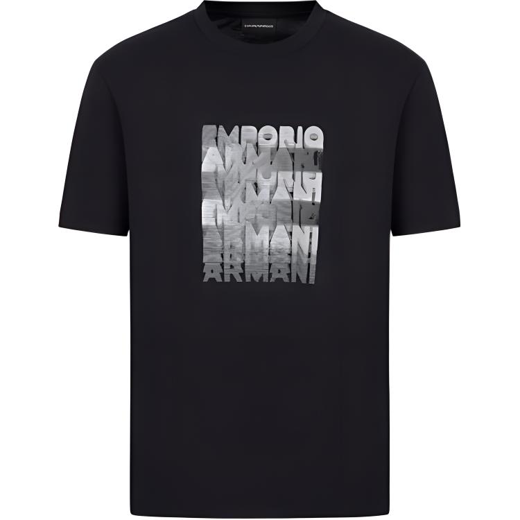 

EMPORIO ARMANI Футболка мужская темно-синяя, Синий, EMPORIO ARMANI Футболка мужская темно-синяя