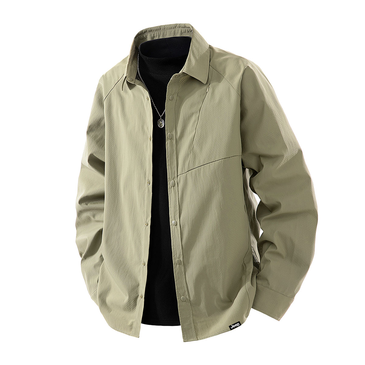 

Рубашка Unisex Lapel Moderate Others Jeep, хаки