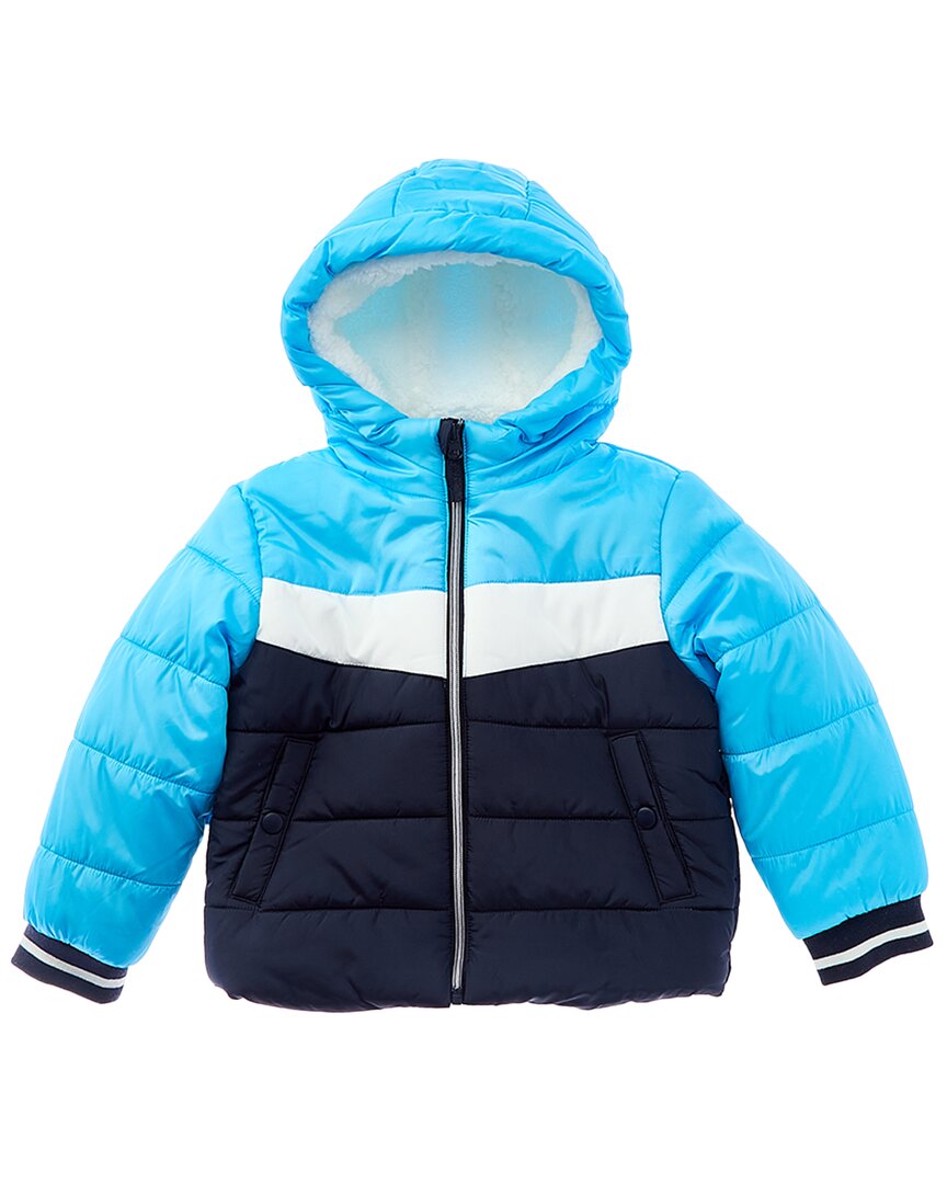 

Куртка Rothschild Kids Varsity с цветными блоками и подкладкой из шерпы, синий