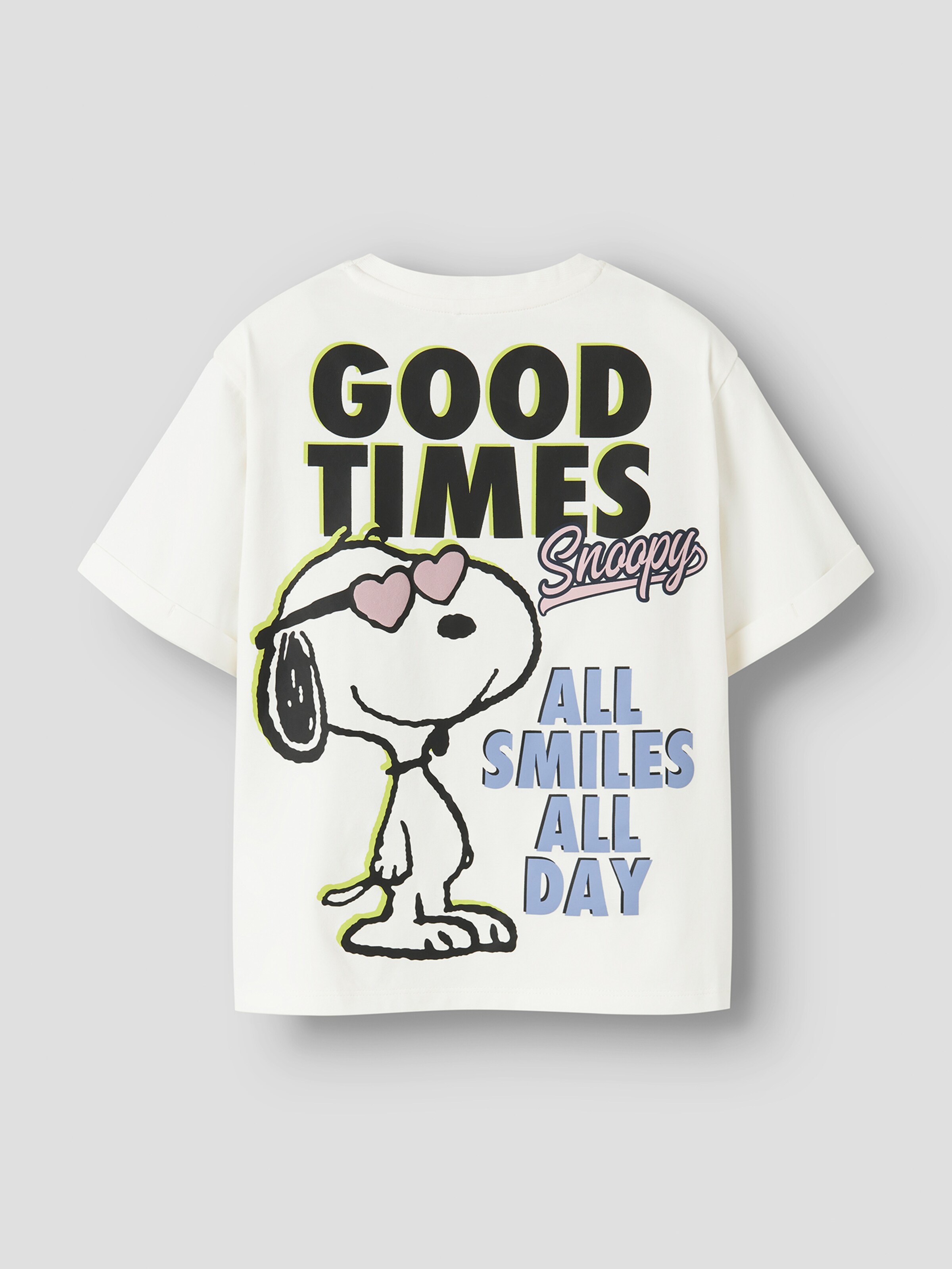 NAME IT Футболка 'NKFDylana Snoopy' в белом цвете — фото 2