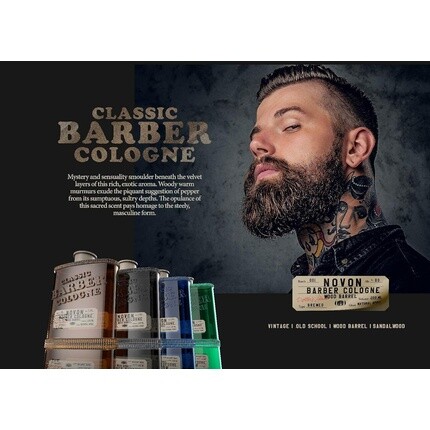 Классический одеколон для парикмахера Green Smoked Pine 185 мл. Лосьон после бритья Novon — фото 3