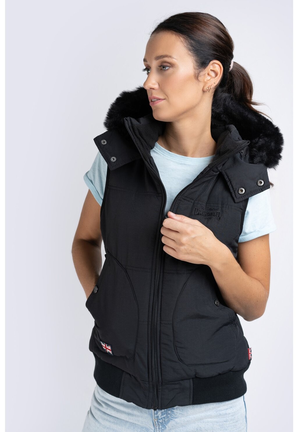 

Жилет Lonsdale ANSTY, цвет Black, Серый, Жилет Lonsdale ANSTY, цвет Black