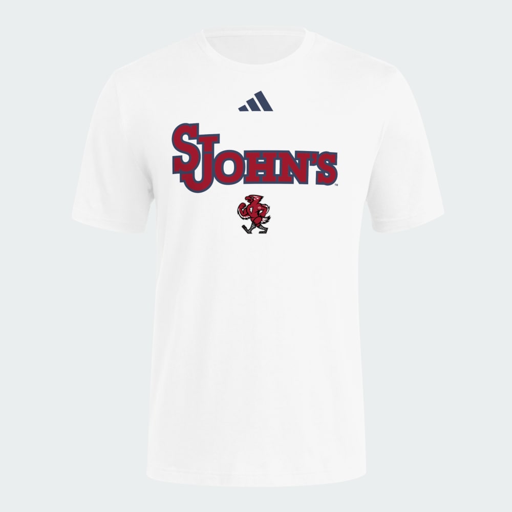 

Футболка Adidas St. John's Icon Logo Tee, цвет White/Ncaa-Stj-733
