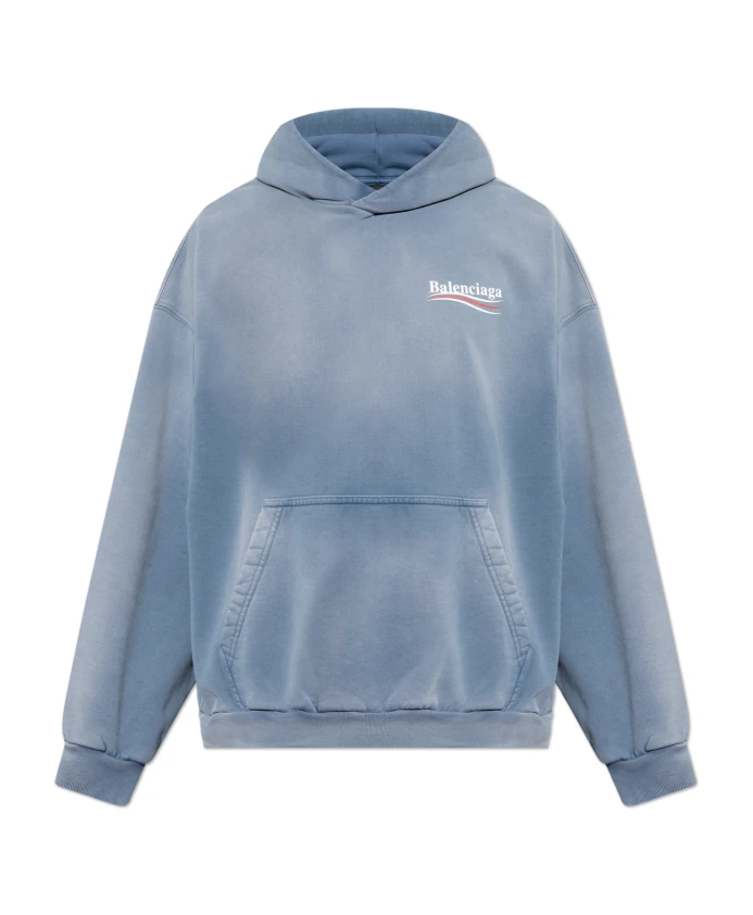

Толстовка с капюшоном Balenciaga, синий