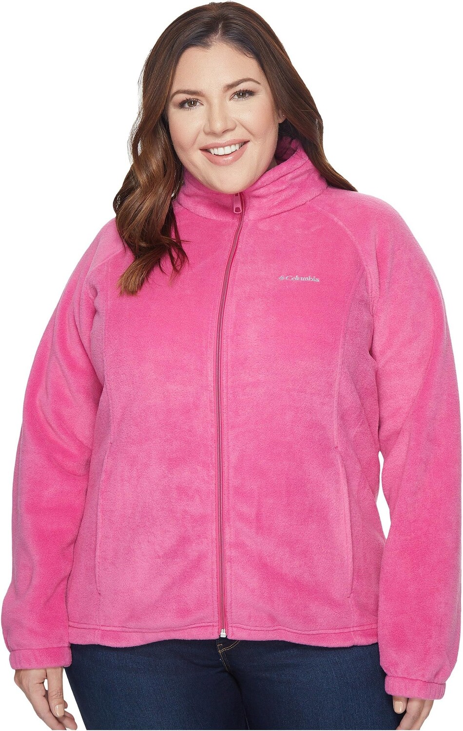 Куртка Plus Size Benton Springs Full Zip Columbia, фуксия